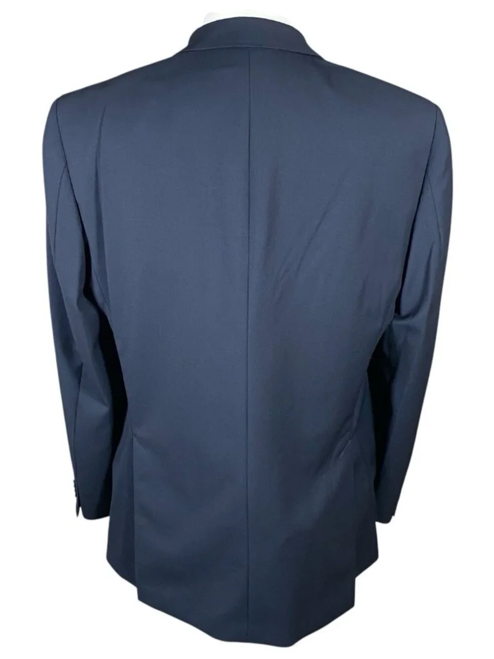 John Varvatos Explorer Travel Blazer Men 42L Single Needle Wool Navy Blue Twill